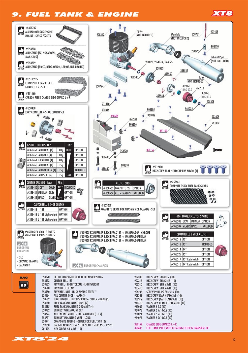 Xray - XT8 2024 Specs (XT8'24) - Manual - Page 47