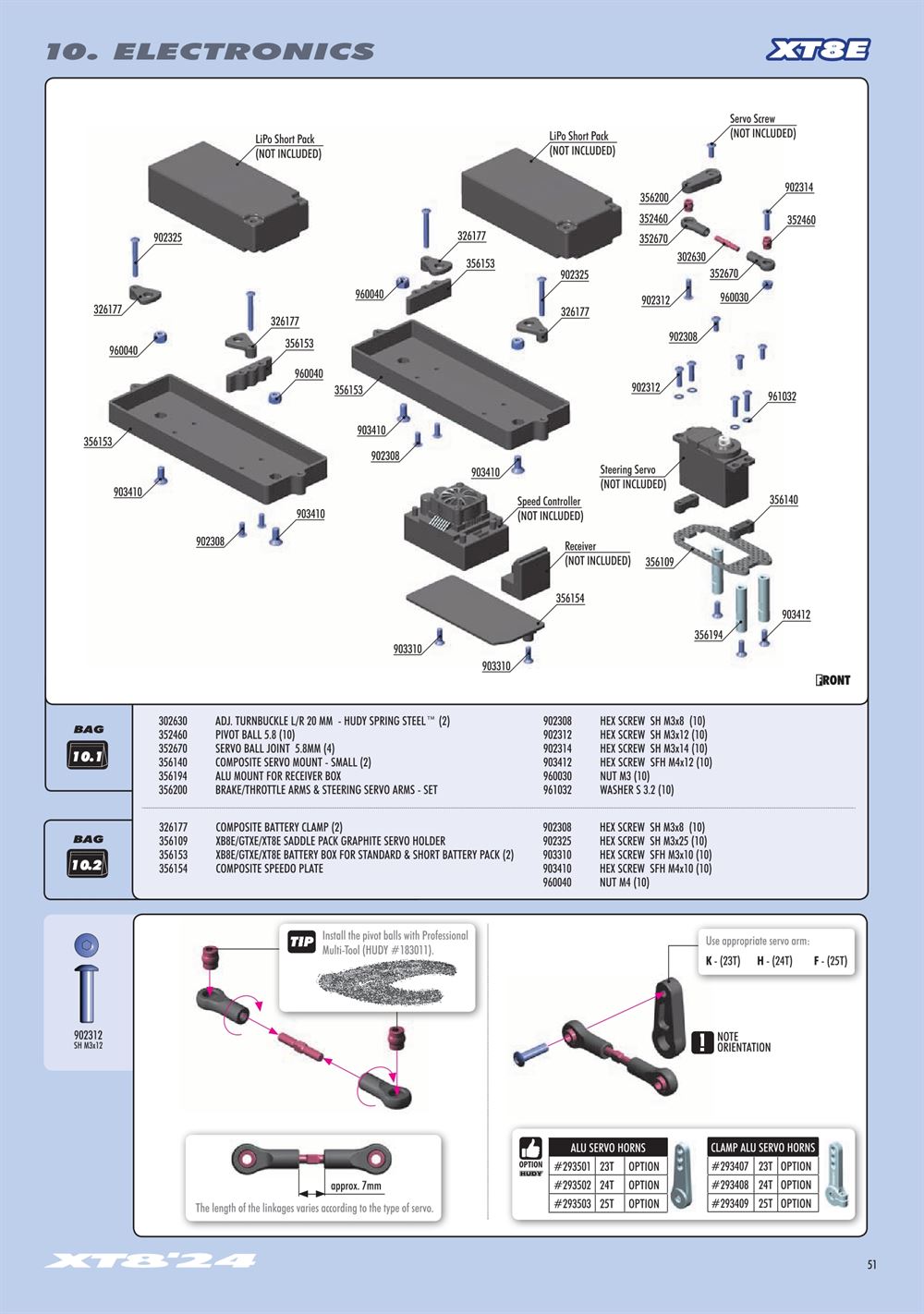 Xray - XT8 2024 Specs (XT8'24) - Manual - Page 51