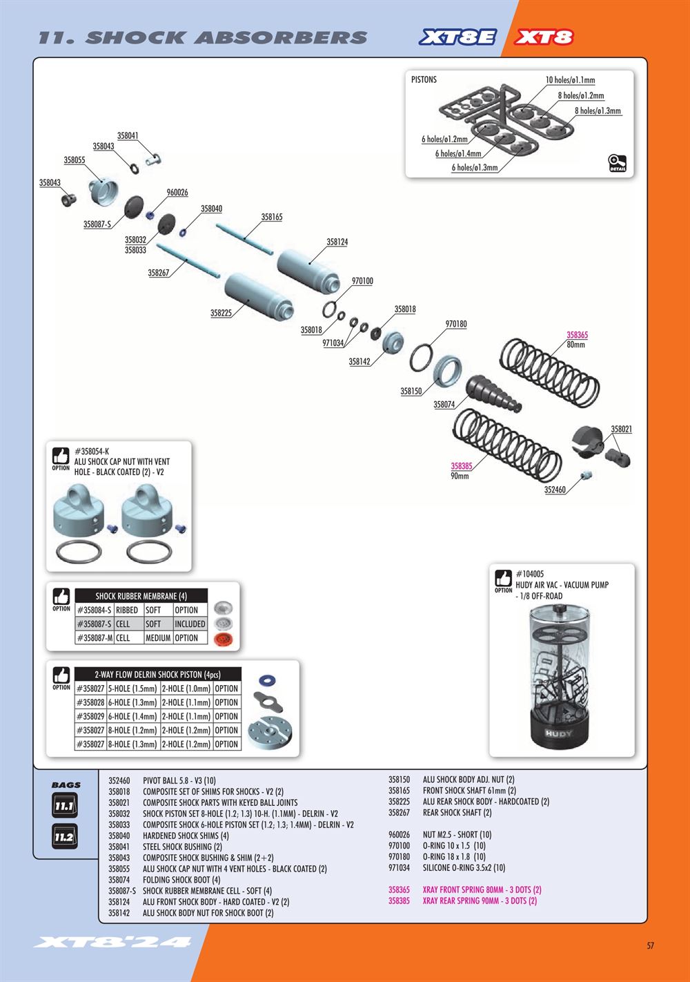 Xray - XT8 2024 Specs (XT8'24) - Manual - Page 57