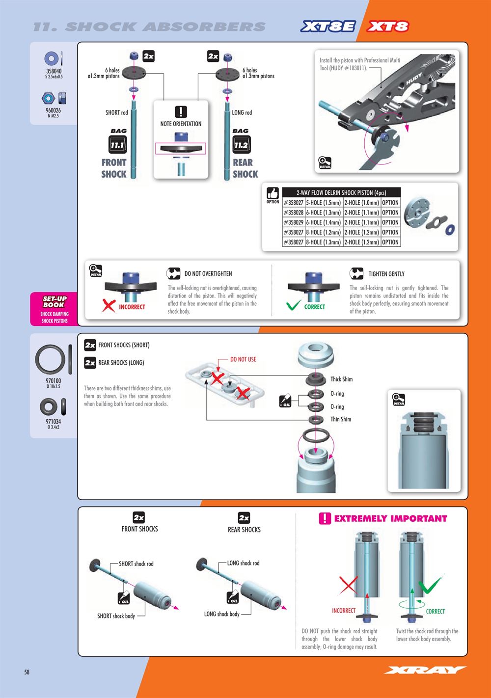 Xray - XT8 2024 Specs (XT8'24) - Manual - Page 58