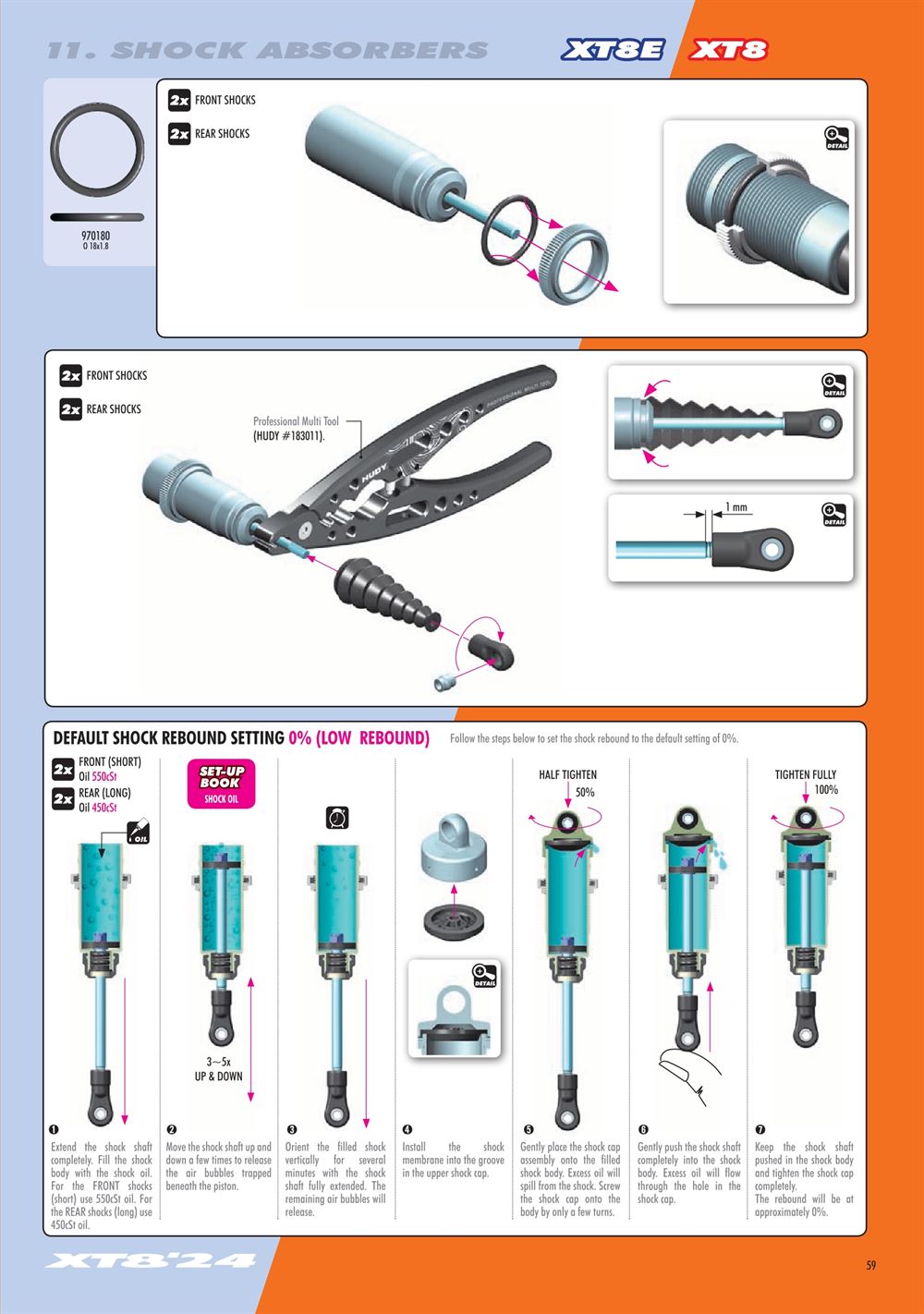 Xray - XT8 2024 Specs (XT8'24) - Manual - Page 59