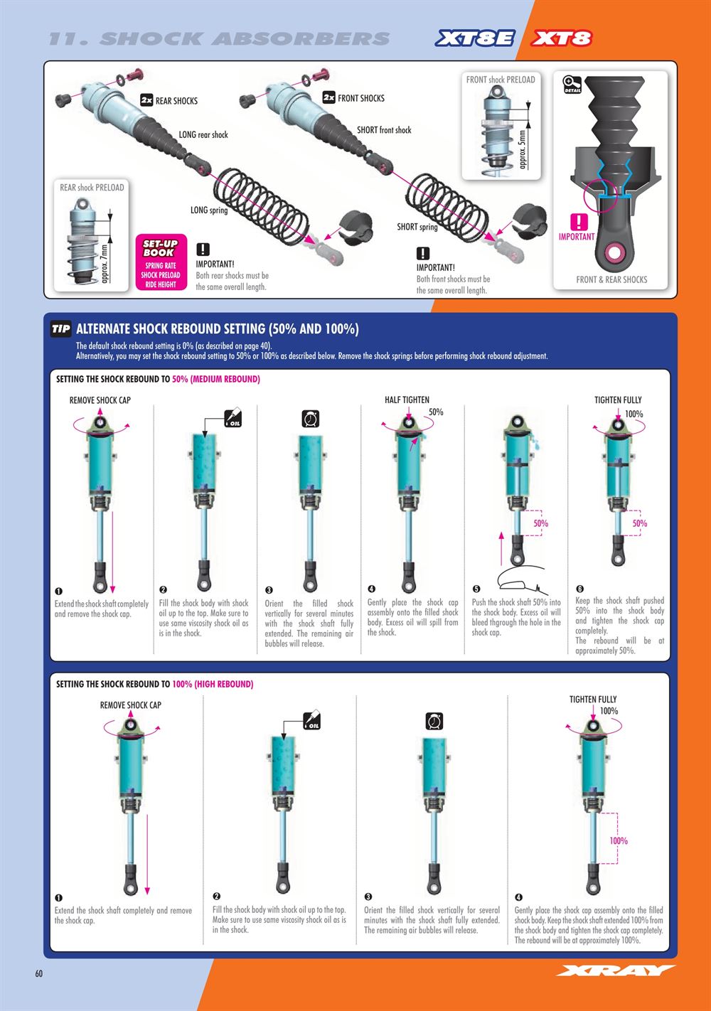 Xray - XT8 2024 Specs (XT8'24) - Manual - Page 60