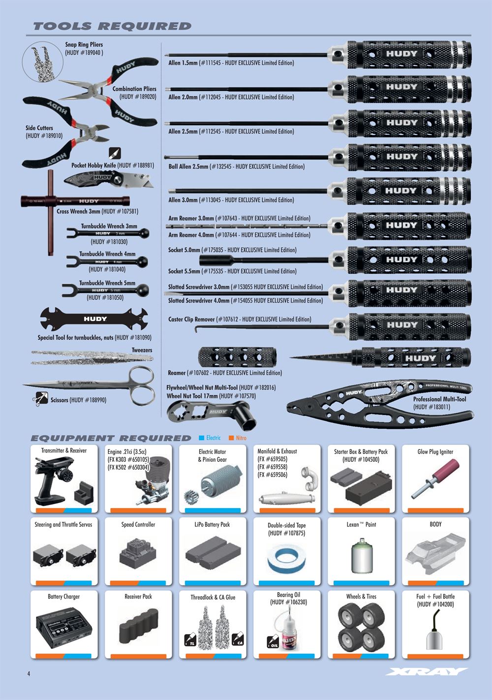 Xray - XT8E 2024 (XT8E'24) - Manual - Page 4