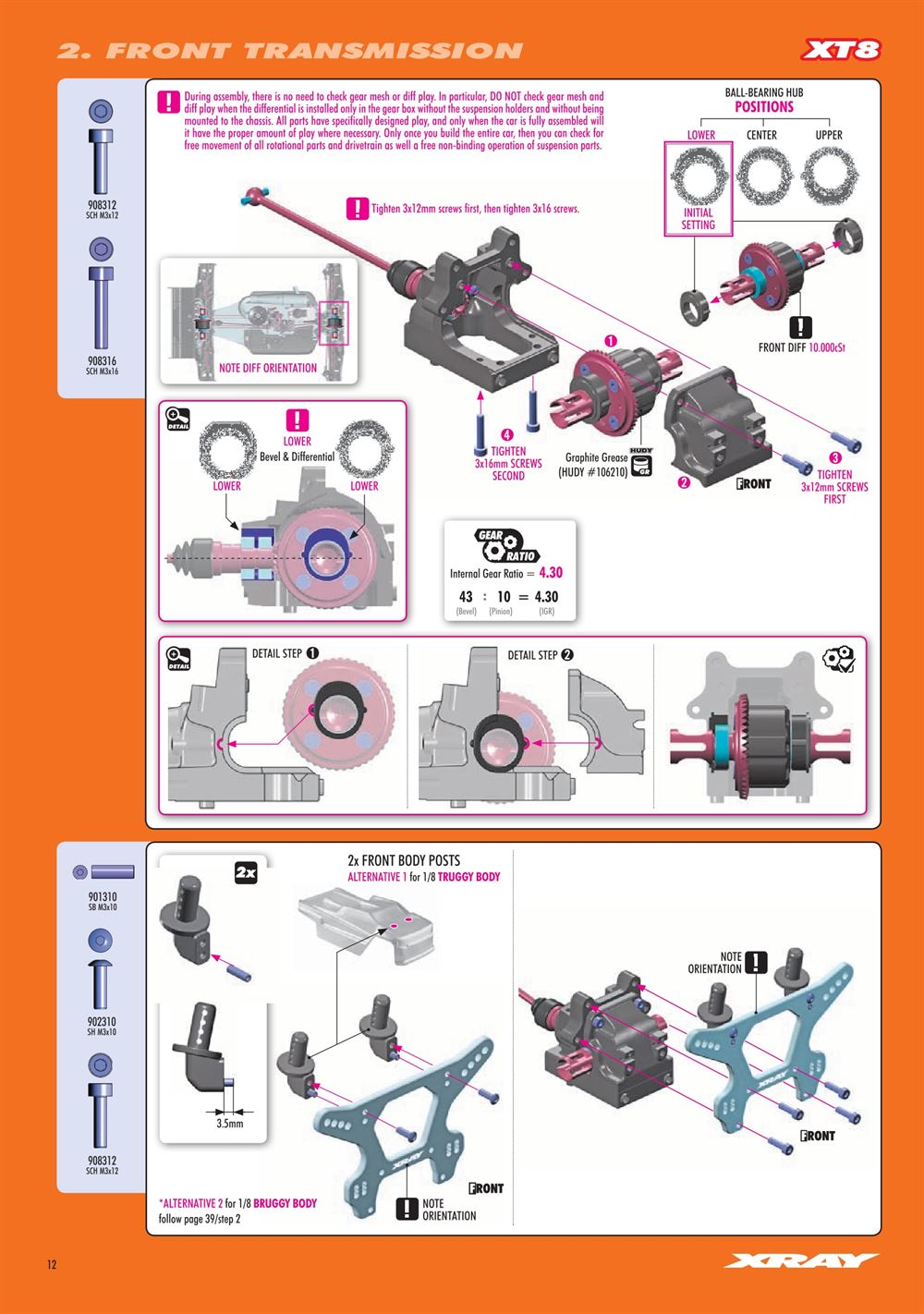 Xray - XT8E 2024 (XT8E'24) - Manual - Page 12