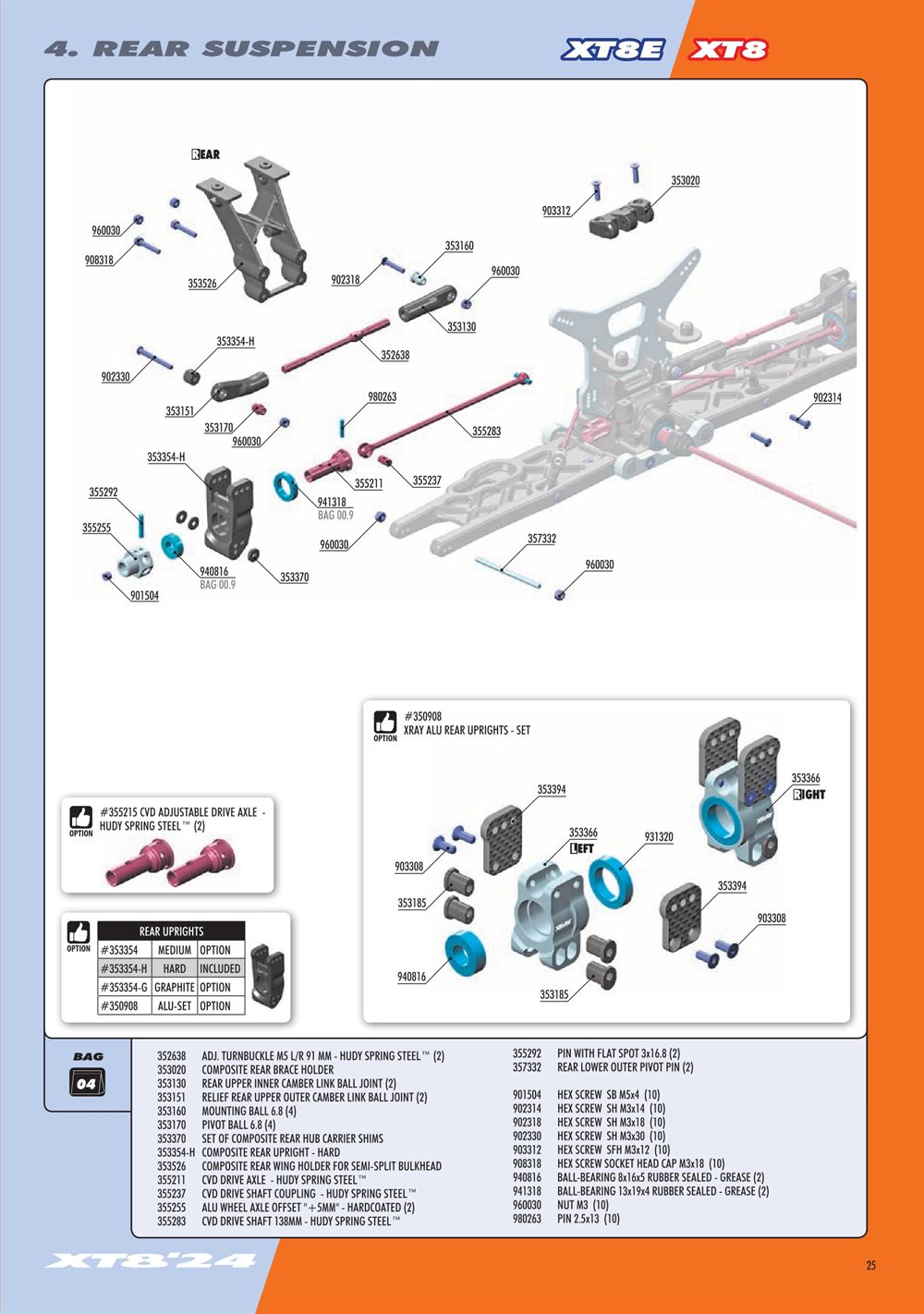 Xray - XT8E 2024 (XT8E'24) - Manual - Page 25