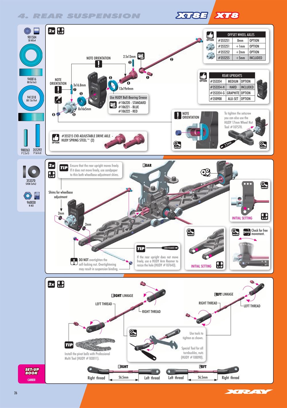 Xray - XT8E 2024 (XT8E'24) - Manual - Page 26
