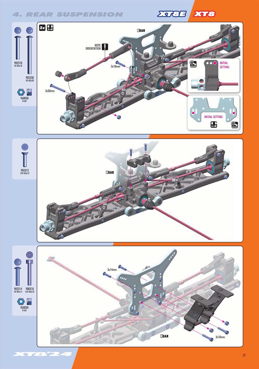Xray - XT8E 2024 (XT8E'24) - Manual - Page 27