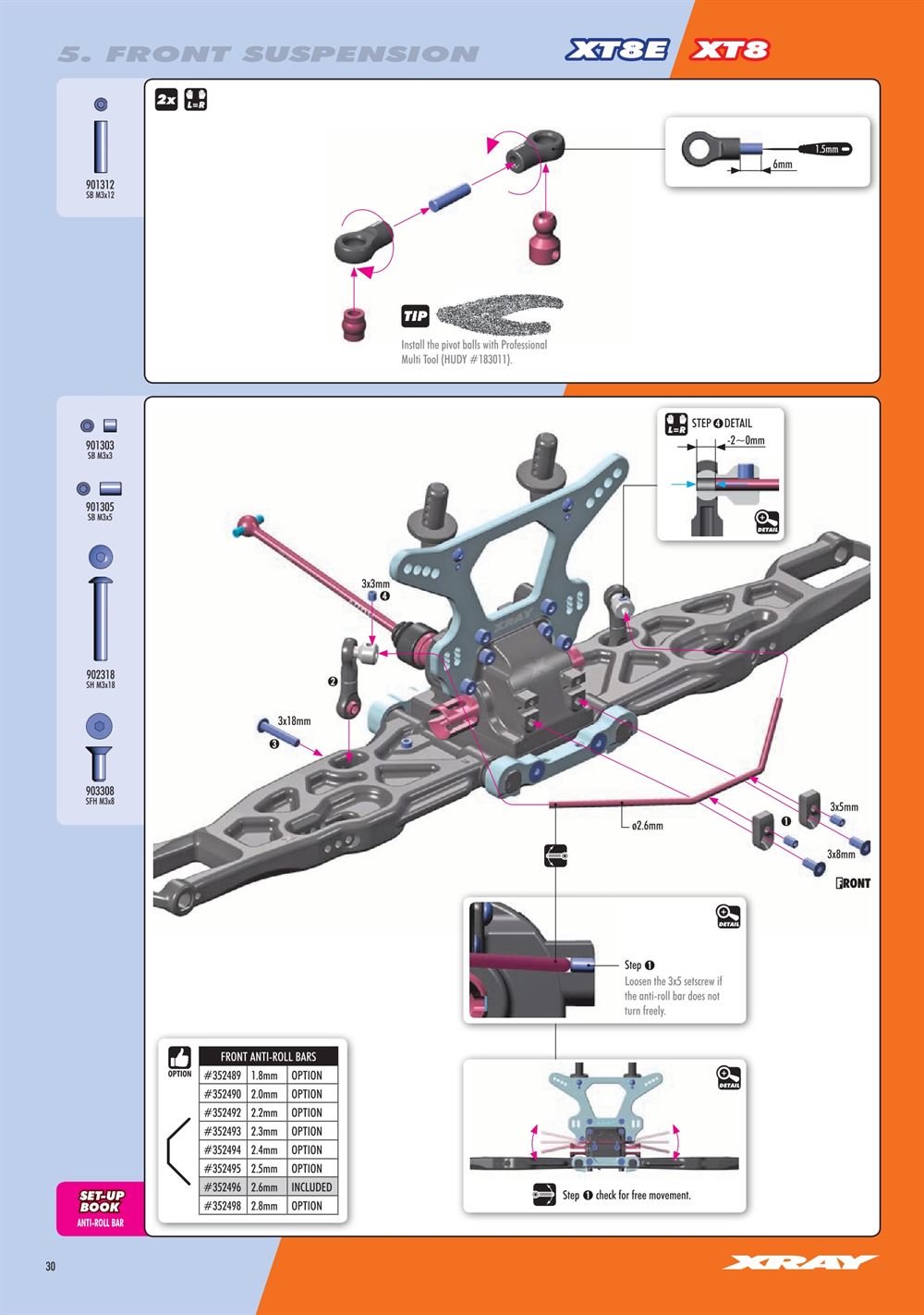 Xray - XT8E 2024 (XT8E'24) - Manual - Page 30