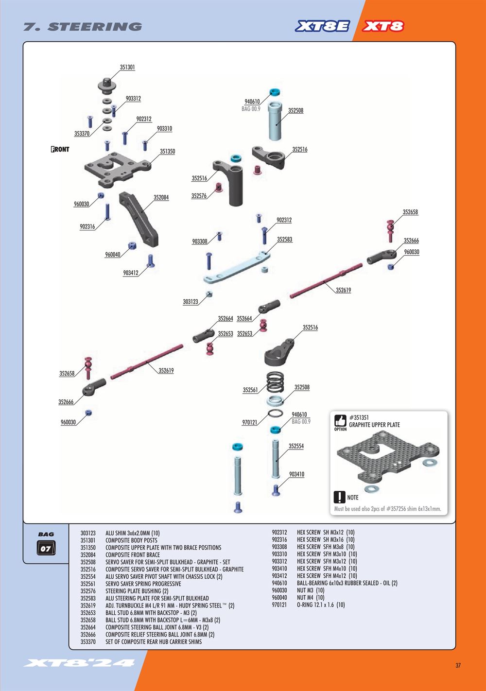 Xray - XT8E 2024 (XT8E'24) - Manual - Page 37