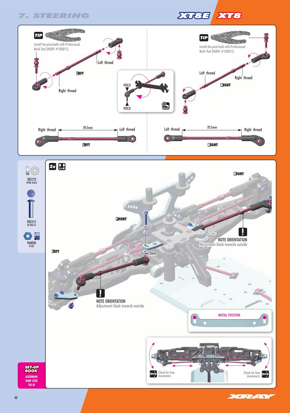Xray - XT8E 2024 (XT8E'24) - Manual - Page 40