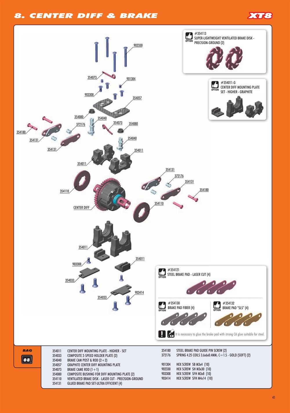 Xray - XT8E 2024 (XT8E'24) - Manual - Page 41