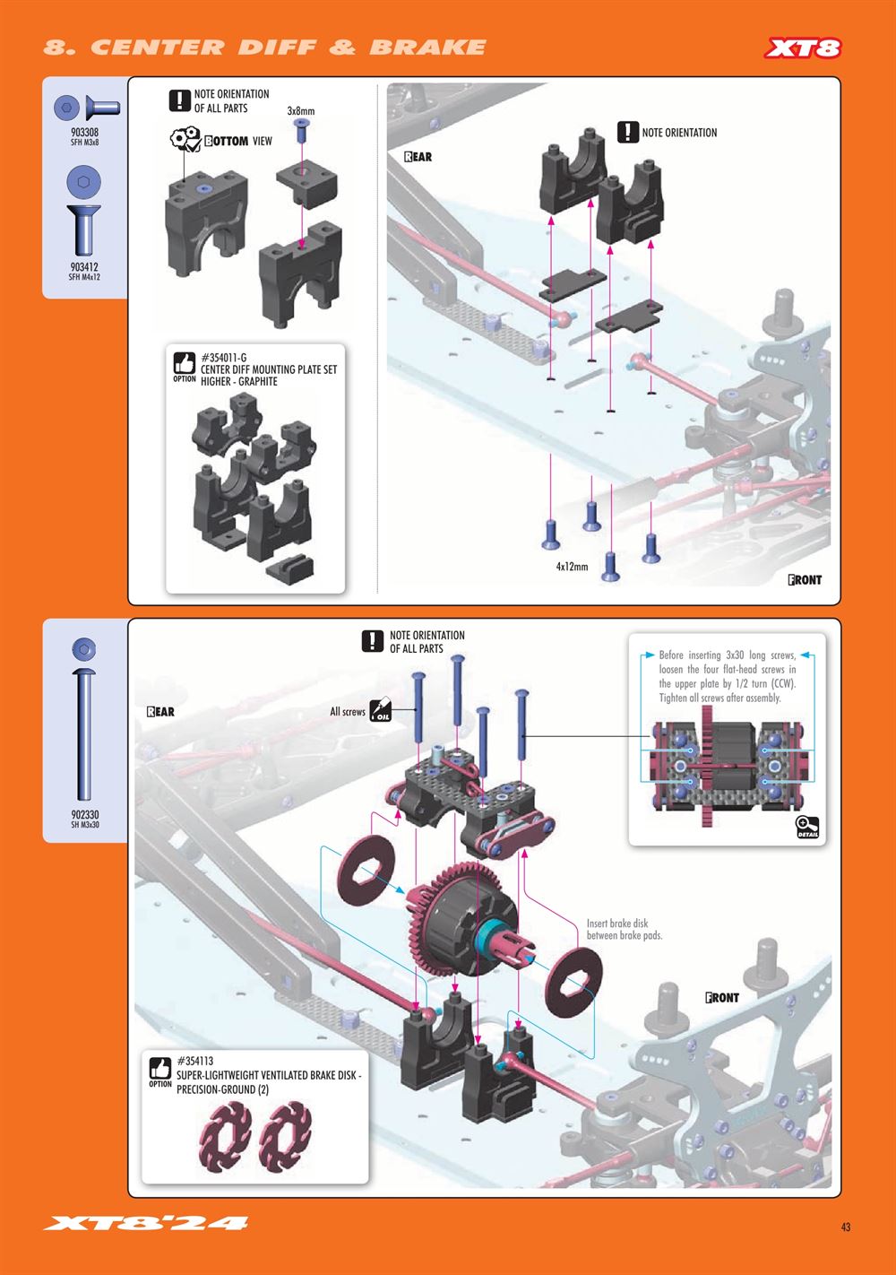 Xray - XT8E 2024 (XT8E'24) - Manual - Page 43