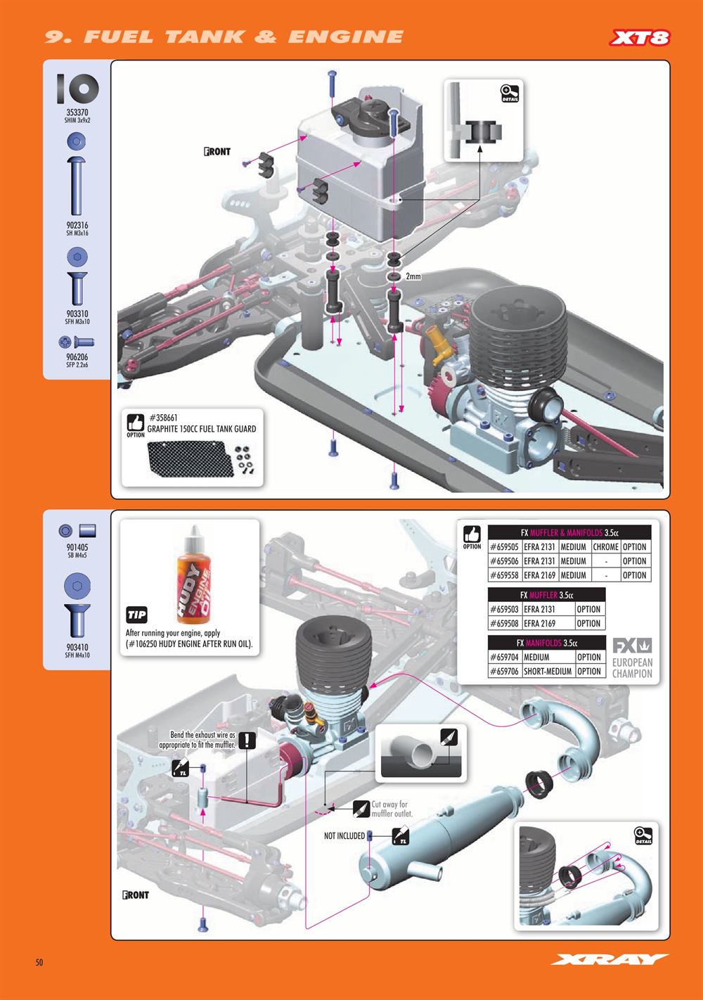 Xray - XT8E 2024 (XT8E'24) - Manual - Page 50