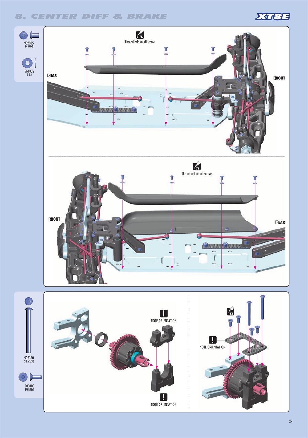 Xray - XT8E 2020 (XT8E'20) - Manual - Page 33