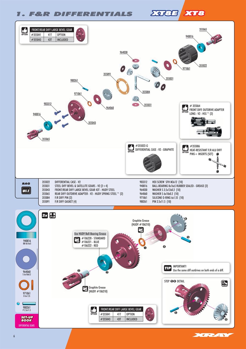 Xray - XT8E 2022 (XT8E'22) - Manual - Page 6