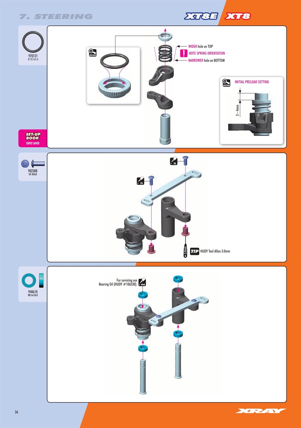 Xray - XT8E 2022 (XT8E'22) - Manual - Page 34