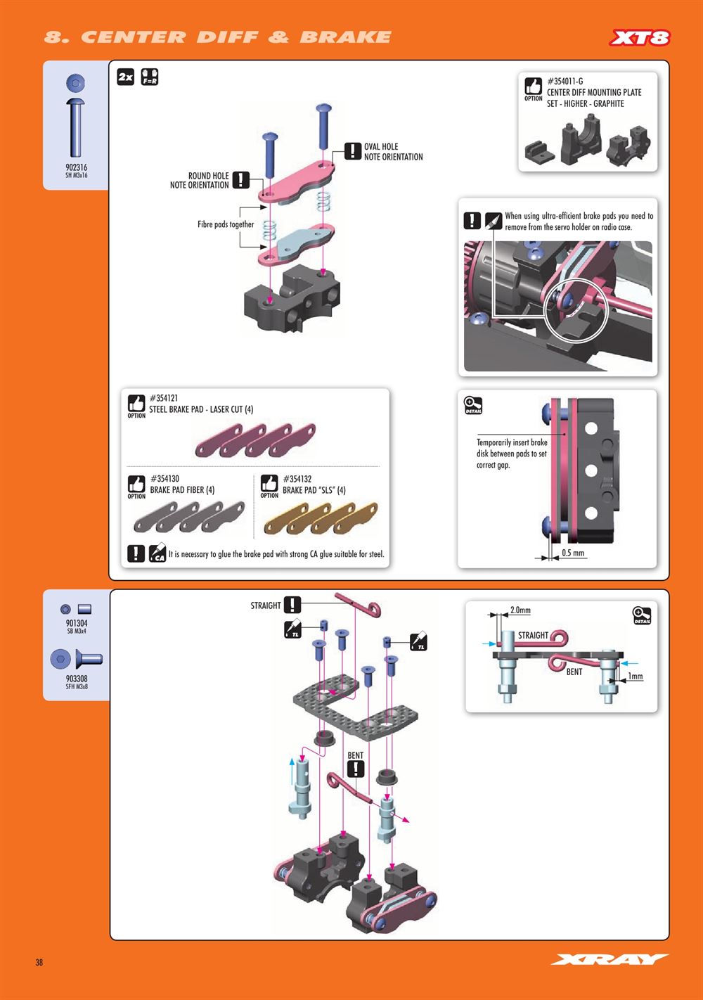 Xray - XT8E 2022 (XT8E'22) - Manual - Page 38