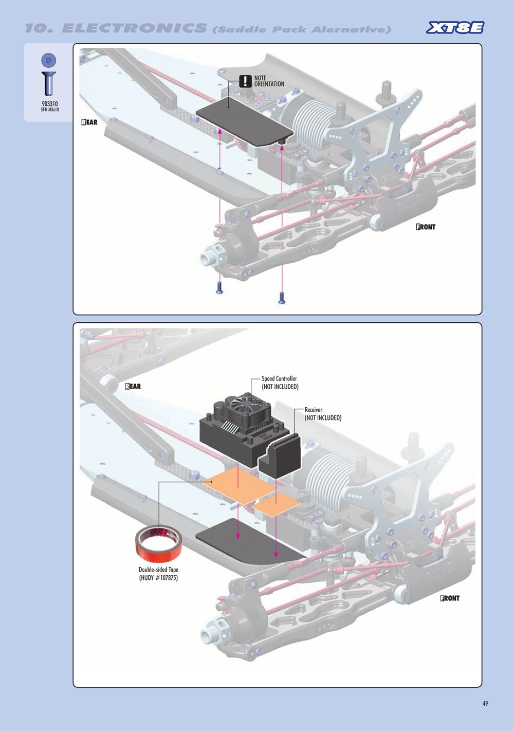Xray - XT8E 2022 (XT8E'22) - Manual - Page 49