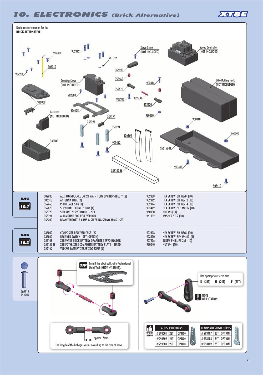 Xray - XT8E 2022 (XT8E'22) - Manual - Page 51