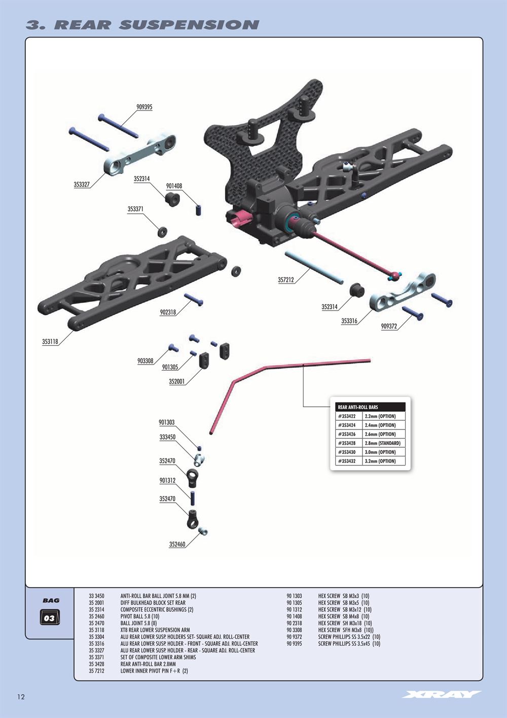 Xray - XT9 - Manual - Page 12