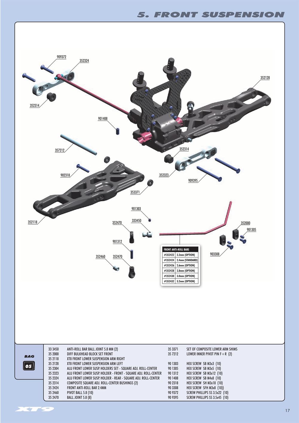 Xray - XT9 - Manual - Page 17