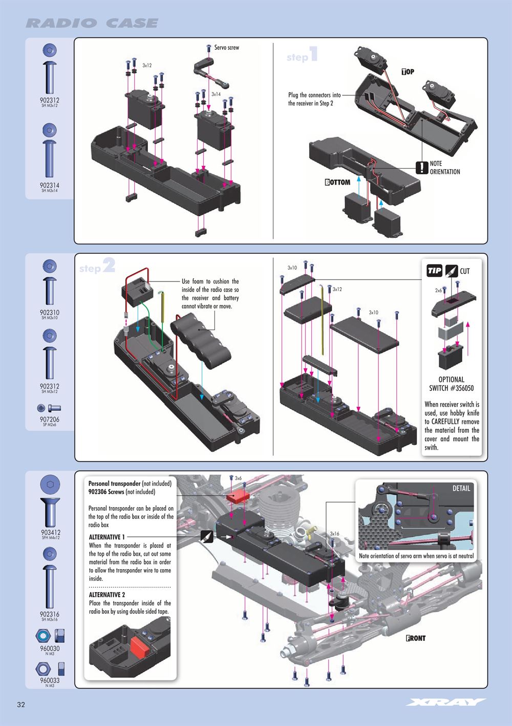 Xray - XT9 - Manual - Page 32