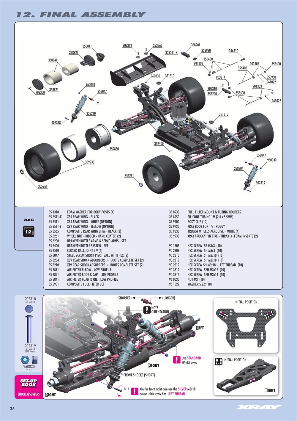Xray - XT9 - Manual - Page 36